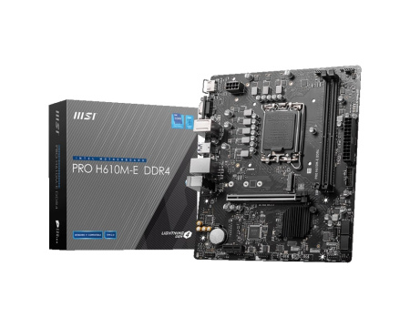 MSI Материнcька плата PRO H610M-E DDR4 s1700 H610 2xDDR4 M.2 HDMI DSub mATX - фото 5