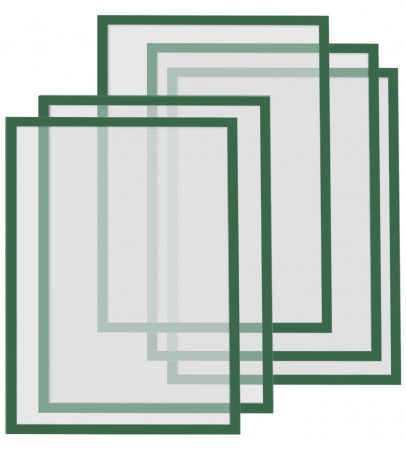 Рамки магнітні A4 зелені Magnetofix Frame Green Set - фото 1