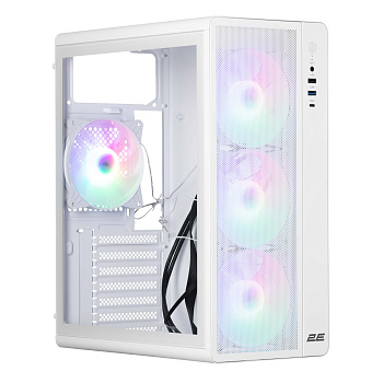 Корпус 2E GAMING Credo Plus V510W без БЖ, 1xUSB3.0, 1х USB 2.0, 1xUSB Type-C, 4x120мм RGB Rainbow, VGA 310мм, TG Side Panel, ATX, білий Корпус 2E GAMING Credo Plus V510W без БЖ, 1xUSB3.0, 1х USB 2.0, 1xUSB Type-C, 4x120мм RGB Rainbow, VGA 310мм, TG Side Panel, ATX, білий