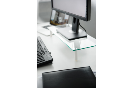 Підставка для монітора DIGITUS Universal glass monitor riser, до 20кг - фото 6