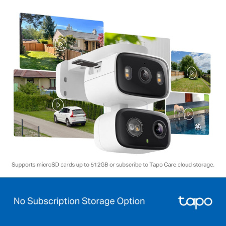 Камера IP з подвійним об'єктивом TP-LINK Tapo C246D 3MP N300 microSD motion detection - фото 8