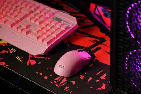 2E Gaming Миша MG355 WL, RGB, USB-A/WL, рожевий - фото 4