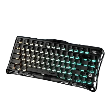 Клавіатура магнітна GravaStar Mercury V75 80keys, Magnetic Jade Pro, 8K, USB-A, RGB, Stealth Black - фото 2